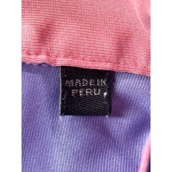 Greyson Polo Shirt Mens Purple Patterned Size L Golf Performance - Picture 4 of 10